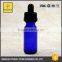 matte black ejuice bottles blue clear round 15ml 30ml glass bottles with childproof evident cap e liquid bottle