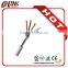 Single screened 2core fire alarm cable with copper clad aluminum conductor