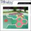 Attractively Designed Hexagon Rubber Tiles For Children Playground
