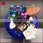 Custom flower shape agate brooch broches crystal chalcedony pearl wedding