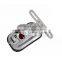 BJ-3118B-B High quality Chrome aluminum skull license plate for motorcycles harley