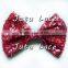 Fancy large 5" sparkle sequin bow for headband accessory,15 colors to pick up for new design hair bow