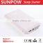 Car accessories 2015 SUNPOW car jump starter power bank battery jump starter