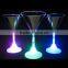 plastic led light up martini glass cup with bottom light