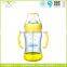 180ML Anti-colic Clear High Borosilicate Glass Baby Feeding Bottles With Handle And Bottom Cover
