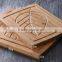 Steak plate bamboo cutting board