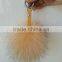 New fashion raccoon fur pom poms bag charm for decoration