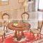 Dining room furniture European style round dining table with lazy susan