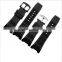 30*16mm waterproof high quality rubber watch strap with stainless steel buckle wholesale 3PCS