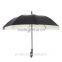 YR1675 stick/straight umbrella from rain with black coated fabric umbrella in crook handle