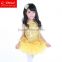 Yellow professional ballet tutu skirt for dance costume latin ballroom kids fancy dress costumes D008009