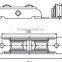 Window Pulley Rollers For PVC Sliding Window