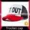 Black white foam mesh snapback trucker cap