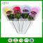 Wedding polyester cake towel, flower shaped compressed towels