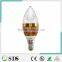 LED Candle bulb Golden 300LM high power cool white 3w e14 led candle bulb light