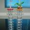 cup with flexible drinking straw with creative nine section beer bottle
