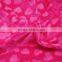 Wholesale 2016 New Fashion Polyester Hot Pink Heart Bubble Fabric