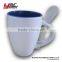 promotion ceramic coffee mug with spoon ,ceramic tea mug