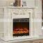 Electric Artificial Fire Flame With Solid Wood Mantel