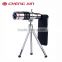 Europe Popular 18X astronomical telescope mirror universal clip zoom lens for mobile phone with tripod