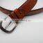 brown color cheap price PU leather belt for men cow hide factory direct eco-friendly material