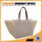 Tote crochet with paper straw bags nature color hot sale