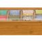High qualtiy factory supplied painted wooden tea cup bags storage box with compartments