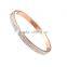 Fashion Vacuum Gold Stainless Steel Diamond Bangle