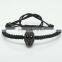 2016 Fashion Delicate Braiding Bracelets with Plating Skull Head