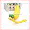 Innovative banana shape handbag cute beautiful silicone purse for fashion