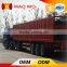 New 3 axle dry food transport van type box semi trailer for sale