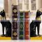 high quality modern black cat polyresin bookends for home decor