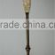 wholesale metal floor lamp with double switch and beige fabric lamp shade for home lighting