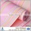 Heat resistant adhesive acoustic striped wallpaper