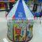 colorful castle play tent mushroom pop up tent with lovely printting