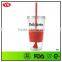 24 oz single wall colored plastic tumblers with rubbler grip