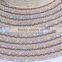 ladies striped wide brim paper straw floppy hats