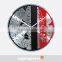 DEHENG Beautiful Flower Face Aluminum Wall Clock