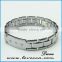 Hot sale men silver bio health magnetic brcelet fashion jewelry