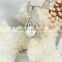 925 silver white freshwater pearl pendant 9mm AAA button freshwater original pearl pendant