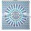 Home Decorative Tapestry, Blue Color Mandala Round Tapestry, 100% Cotton Printed Wall Hanging Tapestry