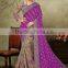 Brainy Purple Viscose Art Silk Saree/famous indian saree designers