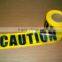 Popular ! Yellow caution warning tape non-adhesive