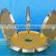 V-shaped segment diamond saw blade for stone , marble and concrete