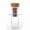 500ml Promotional Glass Drinkware Travel Leakpoof glass tea bottle infuser,glass filter drink water bottle