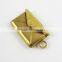 13*18MM vintage raw brass love envelope photo locket,antiqued locket 1191023