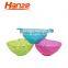 Colorful Fruit Vegetable Plastic Colander And Bowl Set