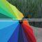 Yiwu Straight and Super Strong Rainbow Umbrella With Nylon Material Umbrella for Adult,rainbow Colorful Umbrella