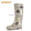 2017 spring summer fashion waterproof rubber rain boots cheap rain shoes for women