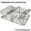 Collapsible coated crab trap wire